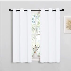 NWT Pure White drapery curtain blackout 34” x 45”